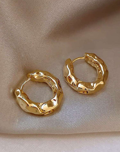 Gold hoop earrings